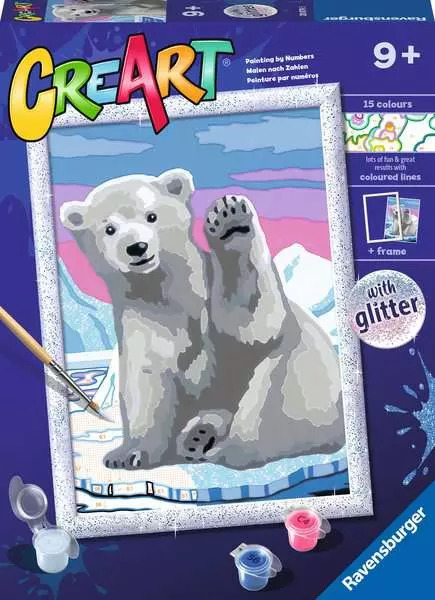 RAVENSBURGER CREART - OURS POLAIRE  PAWESOME 13x18cm